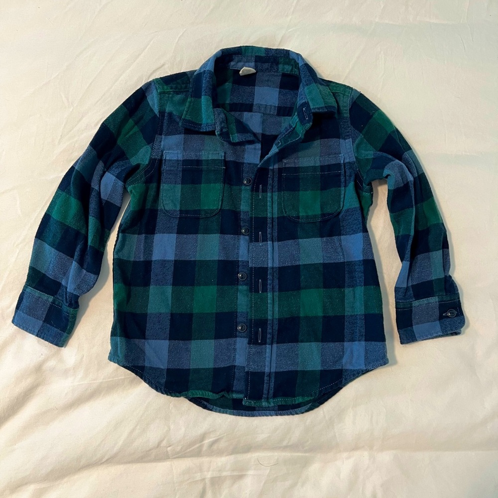 Gap kids flannel button down - size 4